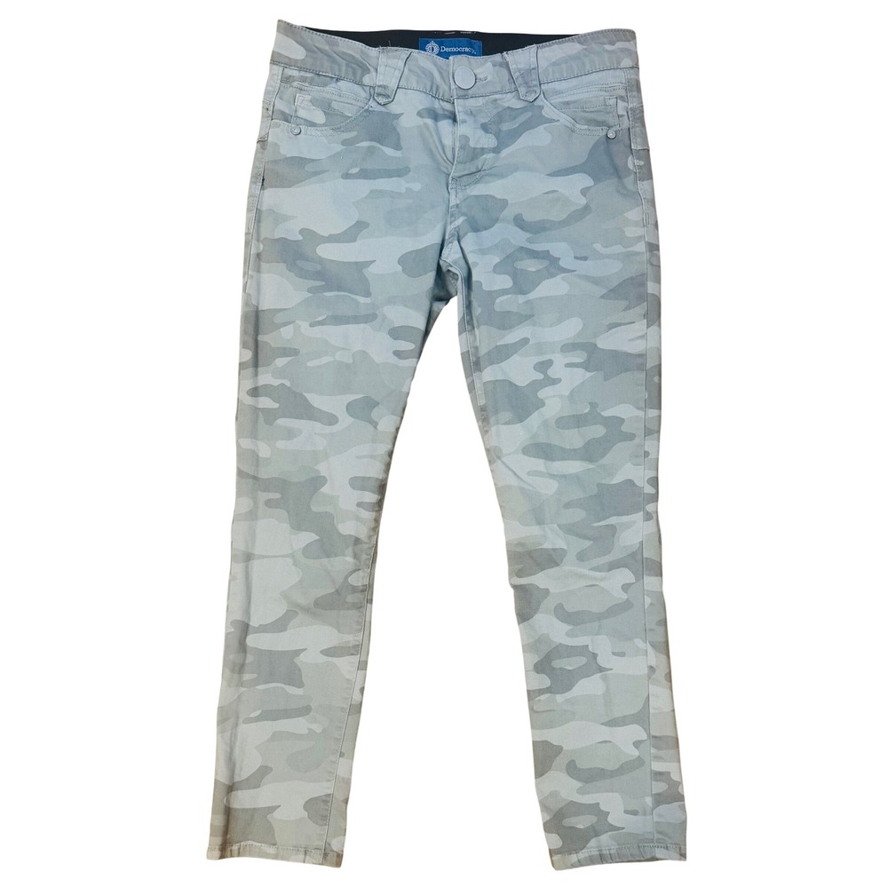 Democracy Ab-solution Camo Skinny Pants Grey Camouflage Women's 4P